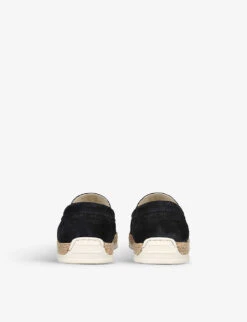 Kurt Geiger London Javi Tonal-stitch Suede Loafers 7 Kurt Geiger London Javi Tonal-stitch Suede Loafers -Kurtgeiger Store R04130466 NAVY ALT03