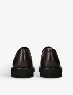 Kurt Geiger London Bank Tonal-stitch Leather Loafers -Kurtgeiger Store R04130467 BROWN ALT03