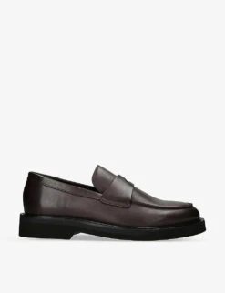 Kurt Geiger London Bank Tonal-stitch Leather Loafers