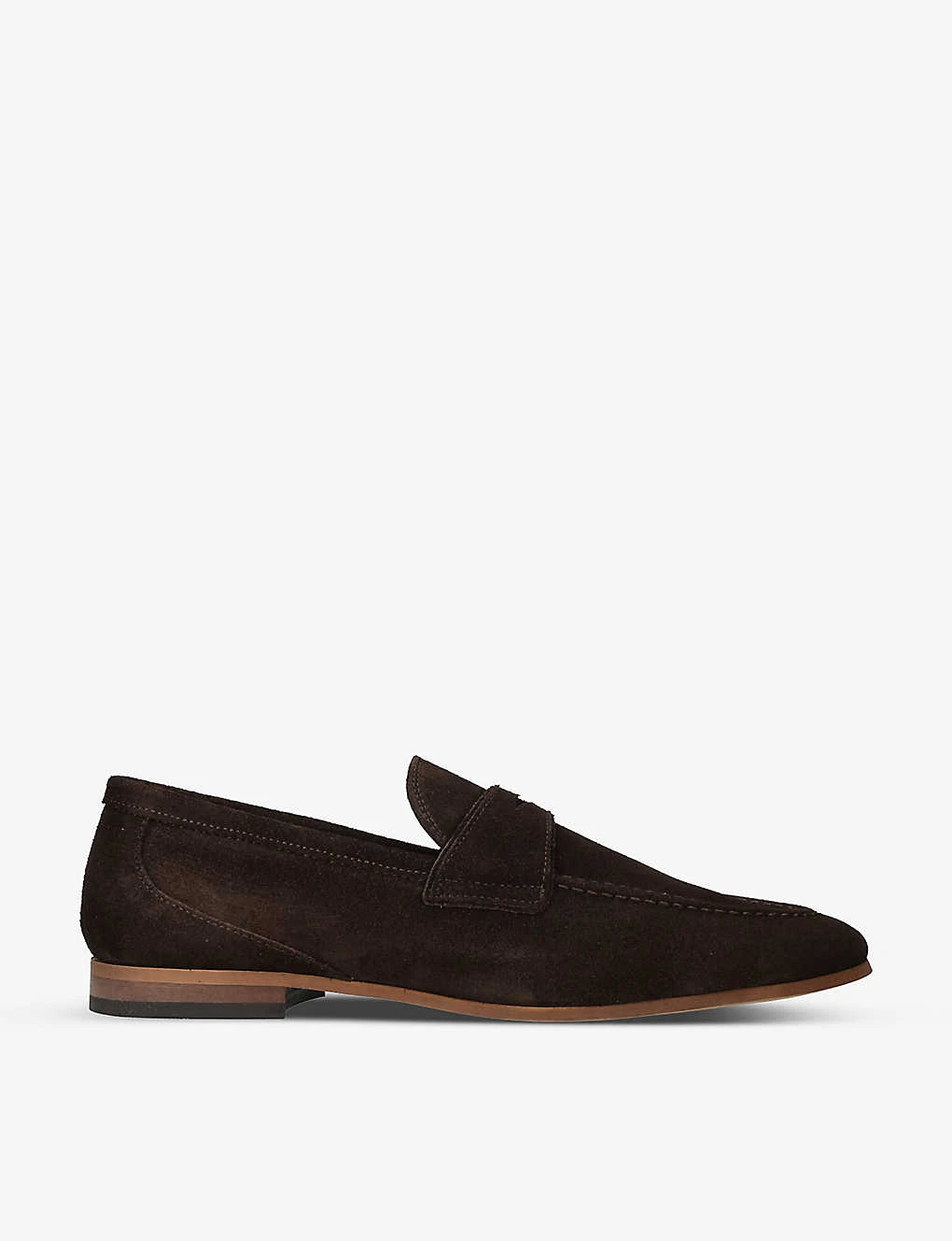 Kurt Geiger London Ali Round-toe Penny-slot Suede Loafers 1 Kurt Geiger London Ali Round-toe Penny-slot Suede Loafers