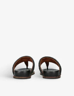 Kurt Geiger London Kensington Quilted T-bar-strap Leather Sandals -Kurtgeiger Store R04137196 BLACK ALT03