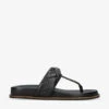 Kurt Geiger London Kensington Quilted T-bar-strap Leather Sandals