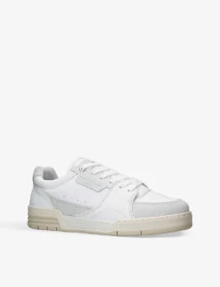 Kurt Geiger London Sonic Perforated-side Low-top Leather Trainers -Kurtgeiger Store R04141684 WHITECOMB ALT02
