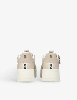 KG Kurt Geiger Leslie Side-zip Faux-leather Low-top Trainers -Kurtgeiger Store R04144906 BLUSH ALT03