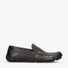 Kurt Geiger London Stirling Eagle-embellished Leather Loafers