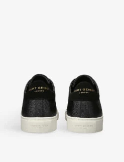 Kurt Geiger London Lennon Croc-embossed Leather Low-top Trainers 7 Kurt Geiger London Lennon Croc-embossed Leather Low-top Trainers -Kurtgeiger Store R04144918 BLACKCOMB ALT03