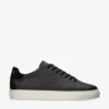 Kurt Geiger London Lennon Croc-embossed Leather Low-top Trainers