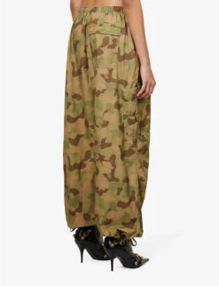 Jaded London Parachute Oversized Wide-leg Low-rise Cotton Trousers -Kurtgeiger Store R04145885 DUCKCAMO ALT03