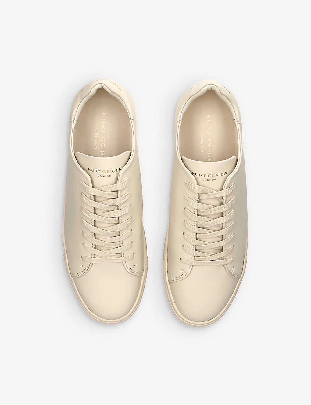 Kurt Geiger London Lennon Foil-logo Leather Low-top Trainers 2 Kurt Geiger London Lennon Foil-logo Leather Low-top Trainers - Image 2