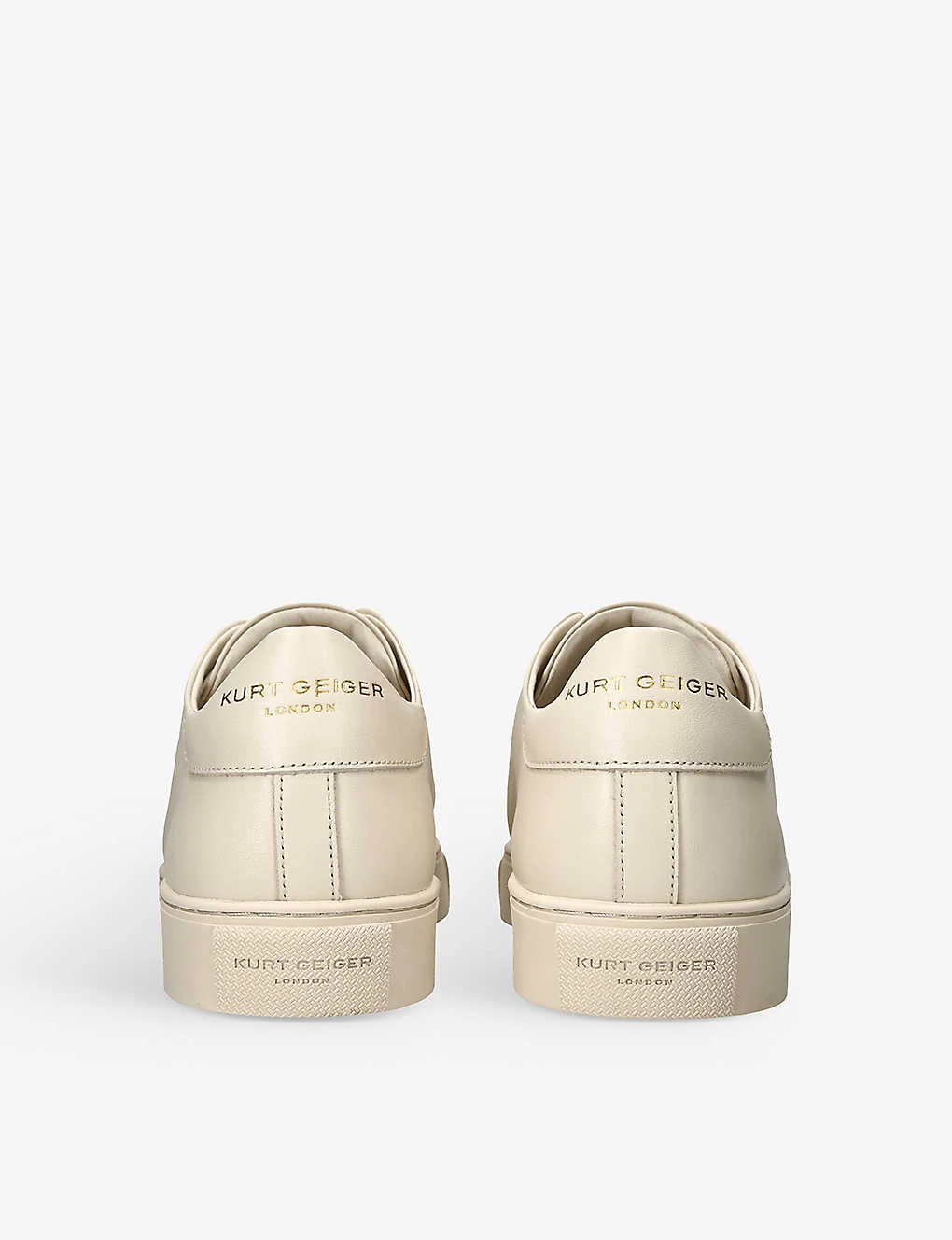 Kurt Geiger London Lennon Foil-logo Leather Low-top Trainers 4 Kurt Geiger London Lennon Foil-logo Leather Low-top Trainers - Image 4
