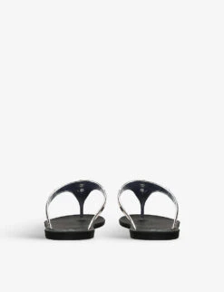 Kurt Geiger London Maddison Eagle-embellished T-bar Sandals -Kurtgeiger Store R04146479 GOLD ALT03