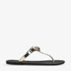 Kurt Geiger London Maddison Eagle-embellished T-bar Sandals