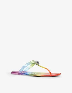 Kurt Geiger London Maddison Eagle-embellished T-bar Sandals -Kurtgeiger Store R04146480 MULTOTHER ALT02