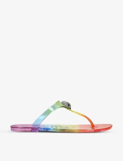 Kurt Geiger London Maddison Eagle-embellished T-bar Sandals