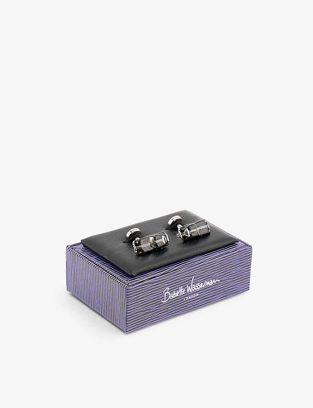 Retro Jaguar Car Rhodium-plated Brass Cufflinks 3 Retro Jaguar Car Rhodium-plated Brass Cufflinks - Image 3