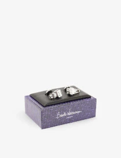 Robot Rhodium-plated Cufflinks -Kurtgeiger Store R04148557 RHODIUM ALT02