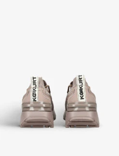 KG Kurt Geiger Lux Logo-band Knitted Low-top Trainers -Kurtgeiger Store R04148684 TAUPE ALT03