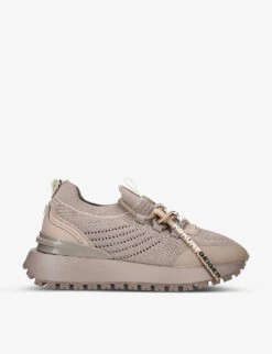 KG Kurt Geiger Lux Logo-band Knitted Low-top Trainers