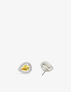 Emile Sterling-silver And Cubic Zirconia Halo Stud Earrings -Kurtgeiger Store R04149541 SILVER ALT02