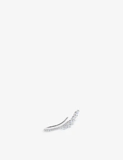 Livia Sterling-silver And Cubic Zirconia Ear Climber