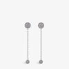 Gala Stud And Chain Sterling-silver And Cubic Zirconia Drop Earrings