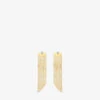 Maia Yellow Gold-plated Vermeil Sterling-silver And Cubic Zirconia Drop Earrings