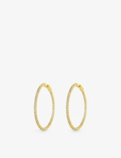 Paloma Large Yellow Gold-plated Vermeil Sterling-silver Hoop Earrings