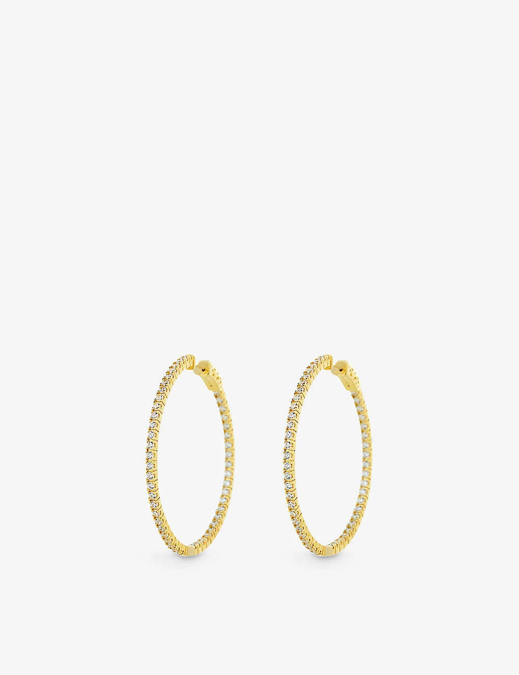 Paloma Large Yellow Gold-plated Vermeil Sterling-silver Hoop Earrings 1 Paloma Large Yellow Gold-plated Vermeil Sterling-silver Hoop Earrings