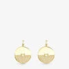 Sula Yellow-gold Vermeil-plated Sterling-silver And Cubic Zirconia Earrings
