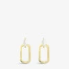 Tori Yellow-gold Vermeil-plated Sterling-silver And Cubic Zirconia Hoop Earrings