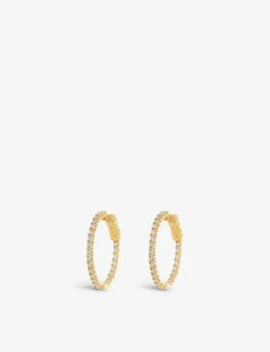 Cassia Small Yellow Gold-plated Vermeil Sterling-silver Hoop Earrings