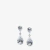 Arabella Sterling-silver And Cubic Zirconia Drop Earrings