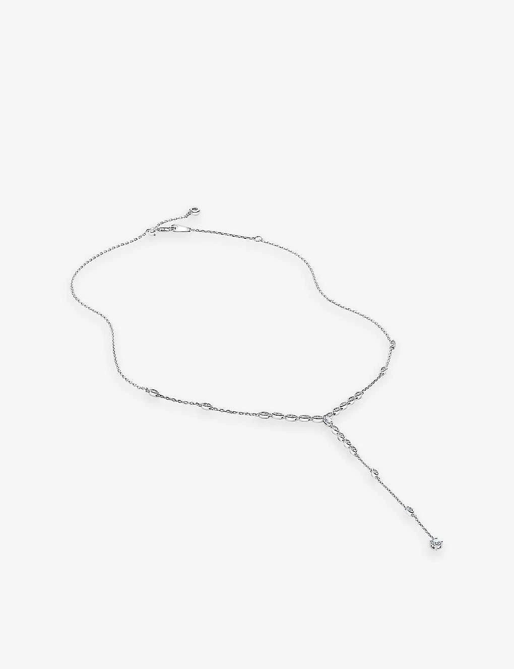 Calluna Sterling-silver And Cubic Zirconia Necklace 1 Calluna Sterling-silver And Cubic Zirconia Necklace