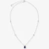 Emile Sterling Silver And 0.75ct Cubic Zirconia Necklace