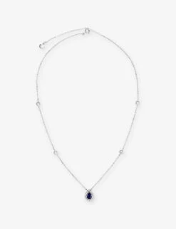 Emile Sterling Silver And 0.75ct Cubic Zirconia Necklace