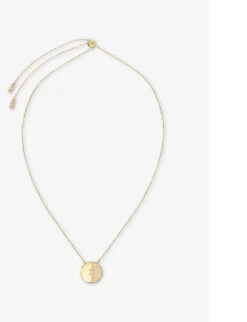 Priya Yellow Gold-plated Vermeil Sterling-silver And Cubic Zirconia Pendant Necklace