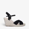 KG Kurt Geiger Purdy 2 Cross-strap Wedge-heel Suede Espadrille Sandals