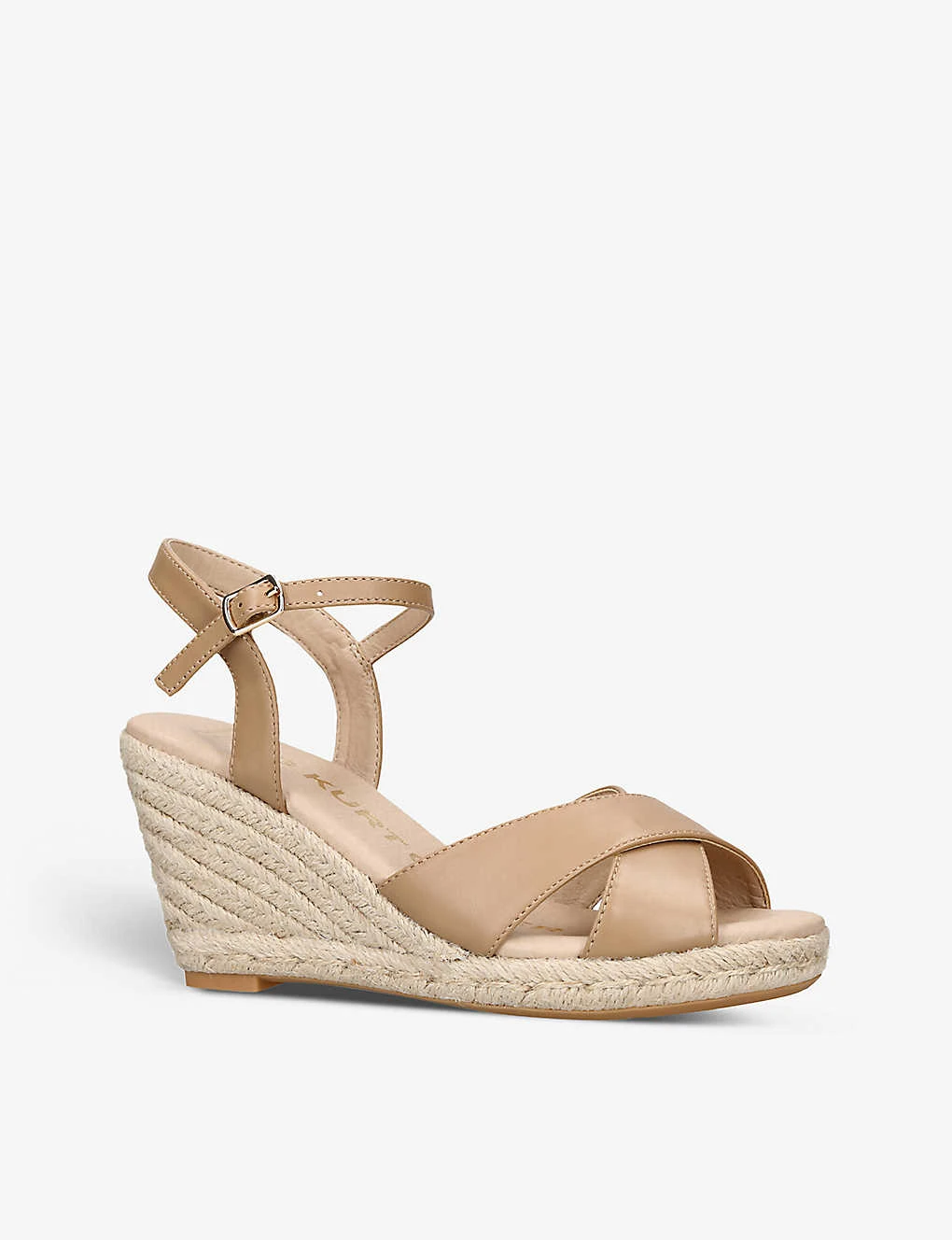 KG Kurt Geiger Purdy 2 Cross-strap Wedge-heel Leather Espadrille Sandals 3 KG Kurt Geiger Purdy 2 Cross-strap Wedge-heel Leather Espadrille Sandals - Image 3