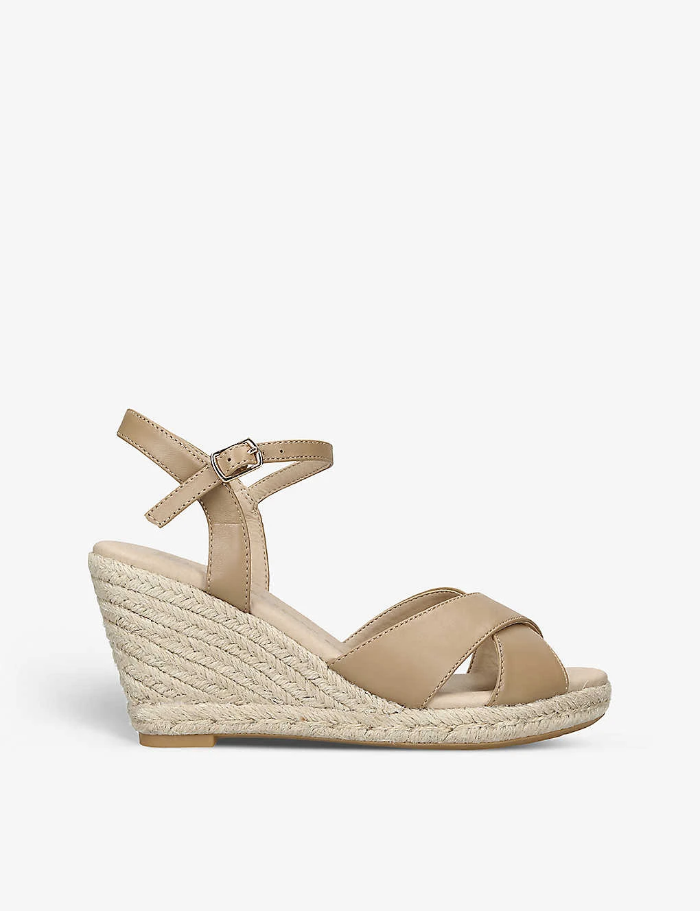 KG Kurt Geiger Purdy 2 Cross-strap Wedge-heel Leather Espadrille Sandals 1 KG Kurt Geiger Purdy 2 Cross-strap Wedge-heel Leather Espadrille Sandals