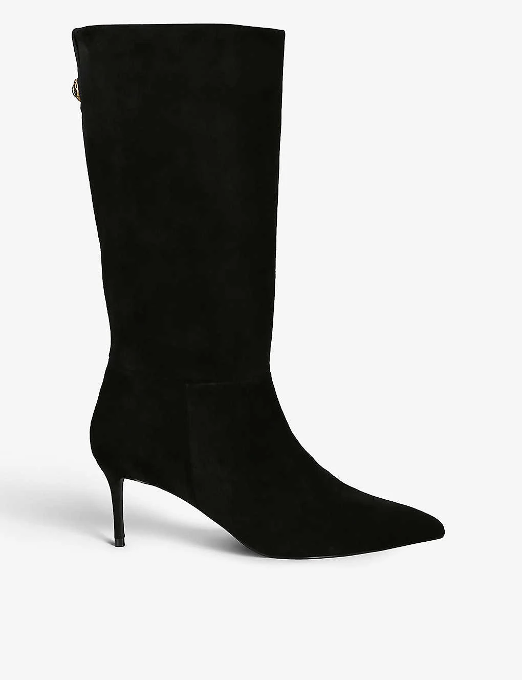Kurt Geiger London Belgravia Slouch Eagle Head-embellished Suede Knee-high Boots 1 Kurt Geiger London Belgravia Slouch Eagle Head-embellished Suede Knee-high Boots