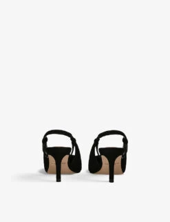 Kurt Geiger London Belgravia Sling-back Suede Heeled Courts -Kurtgeiger Store R04153034 BLACK ALT03