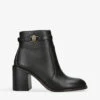 Kurt Geiger London Shoreditch Eagle-motif Leather Ankle Boots