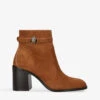 Kurt Geiger London Shoreditch Eagle-head Suede-leather Ankle Boots