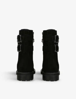 Kurt Geiger London Sutton Bow Crystal-embellished Suede Ankle Boots -Kurtgeiger Store R04153049 BLACK ALT03
