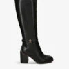Kurt Geiger London Shoreditch Eagle Embellished Leather Knee-high Boots