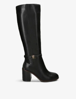 Kurt Geiger London Shoreditch Eagle Embellished Leather Knee-high Boots