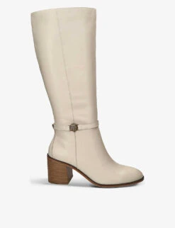 Kurt Geiger London Shoreditch Eagle Embellished Leather Knee-high Boots