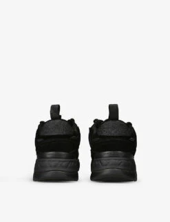 Kurt Geiger London Kensington Eagle-head Embellished Suede Low-top Trainers -Kurtgeiger Store R04155723 BLACK ALT03