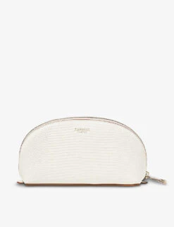 Madison Logo-embellished Zipped Grained-leather Cosmetic Case 6 Madison Logo-embellished Zipped Grained-leather Cosmetic Case -Kurtgeiger Store R04158249 WHITE ALT02