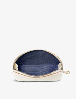 Madison Logo-embellished Zipped Grained-leather Cosmetic Case 7 Madison Logo-embellished Zipped Grained-leather Cosmetic Case -Kurtgeiger Store R04158249 WHITE ALT03